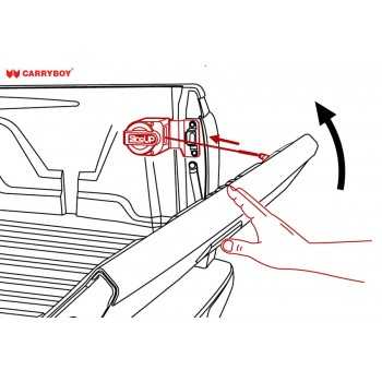 Aide a la fermeture du hayon SlingUp Toyota Hilux revo 2016+