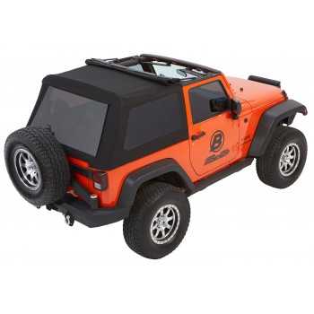 Capotage Bestop® trektop nx glide noir vitres teintées