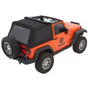 Capotage Bestop® trektop nx glide noir vitres teintées