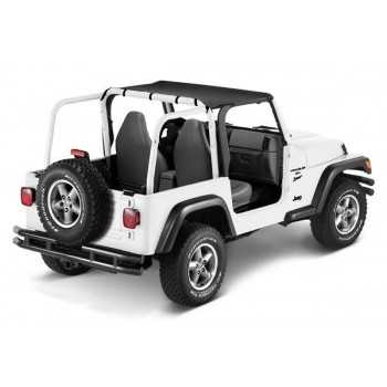 Bikini sun cap PAVEMENT ENDS noir Jeep Wrangler TJ 1997-2002