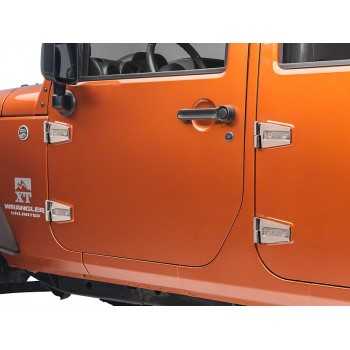Kit charnière de porte en inox Jeep Wrangler JK 2007+ 4 portes