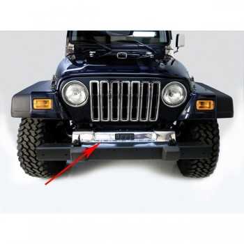 Couvre châssis avant inox Jeep Wrangler TJ 1997-2006
