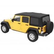 Capotage Supertop® BESTOP sur véhicule jaune