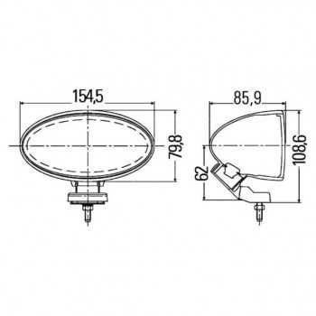 projecteur longue portée COMET FF 100 ivoire