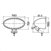 projecteur longue portée COMET FF 100 ivoire