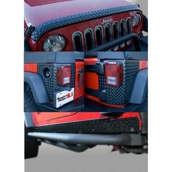 Kit de protection strie noir Jeep Wrangler JK 4 Portes 2007-2018