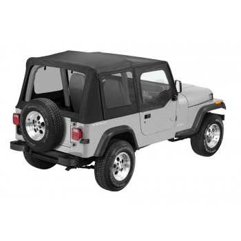 Capotage de remplacement PAVEMENT ENDS noir Wrangler a/haut de portes 1988-1995