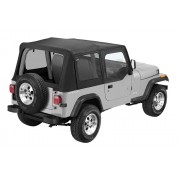 Capotage de remplacement PAVEMENT ENDS noir Wrangler a/haut de portes 1988-1995