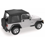 Capotage de remplacement PAVEMENT ENDS noir Wrangler a/haut de portes 1988-1995
